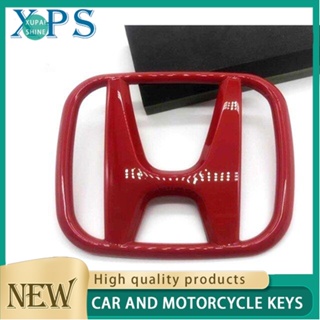 Xps 【xps】โลโก้ Honda Jazz / City / HRV / Civic / BRV / GLOSSY Red H / ตราสัญลักษณ์ (ด้านหน้าและด้านหลัง) 1 ชิ้น