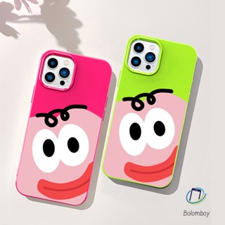 คู่เคสโทรศัพท์ สำหรับไอโฟน 11 12 13 14 15 Pro Max 7 8 Plus XR X XS MAX การ์ตูนตาโต แดงเขียว อ่อนนุ่มทีพียูสีเยลลี่เปลือก