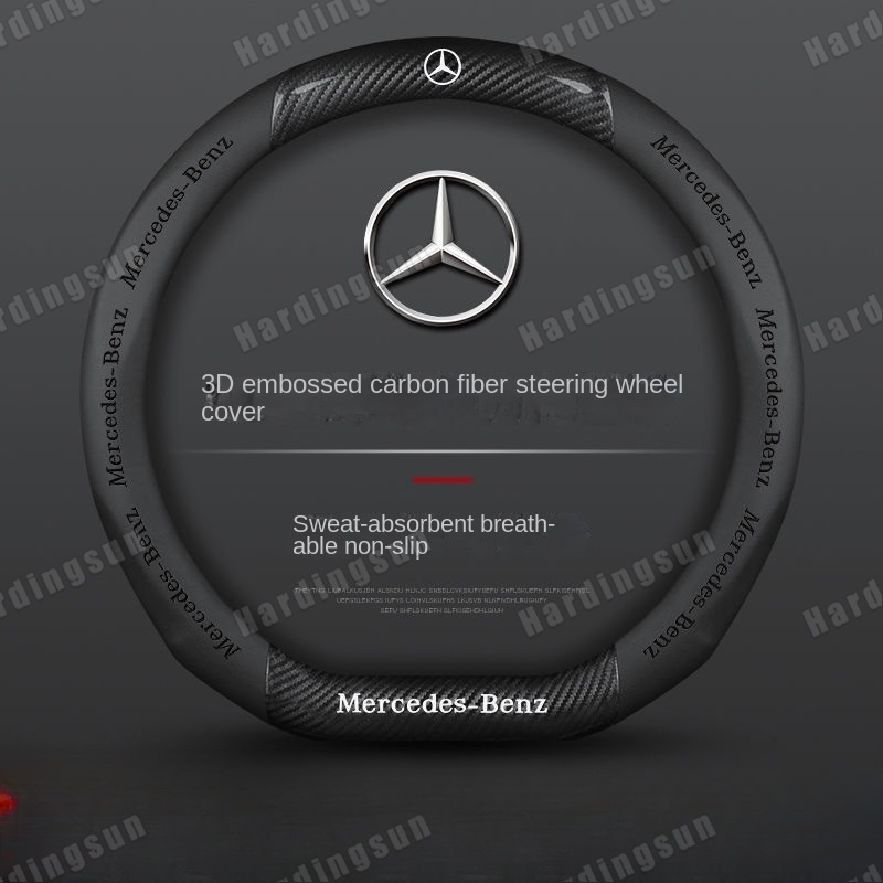 ปลอกหนังหุ้มพวงมาลัยรถยนต์ สําหรับ Mercedes Benz C-class c260l E-class e300l GLC a200l GLB