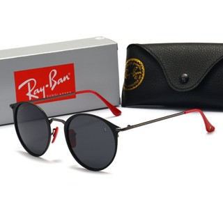 Ray-ban แว่นตากันแดด เลนส์โพลาไรซ์ โลหะ ทรงตาแมว แฟชั่น สําหรับผู้ชาย ผู้หญิง IQ0C 2023