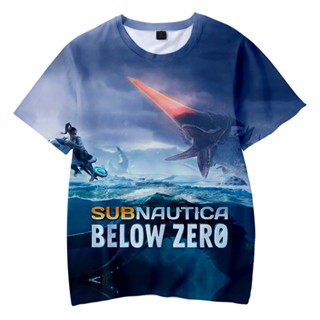 เสื้อยืดลําลอง พิมพ์ลายการ์ตูน Subnautica Below Zero 3 มิติ แฟชั่นฮาราจูกุ สําหรับเด็กผู้ชาย และเด็กผู้หญิง