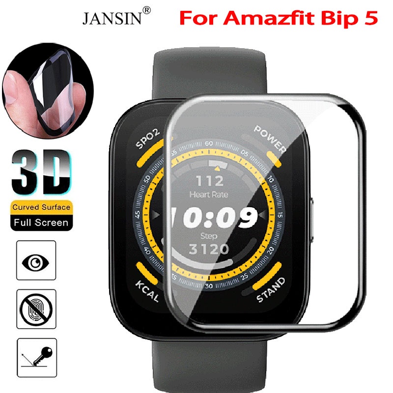 ฟิล์ม Amazfit Bip 5 ฟิล์มป้องกันรอยหน้าจอ 3D สำหรับ Amazfit Bip 5 GPS Smart Watch สมาร์ทวอทช์ film