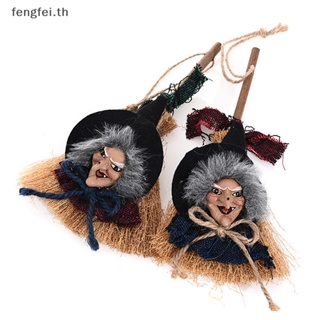 Fengfei จี้ตุ๊กตาผีแม่มด ผ้าลินิน พร็อพสําหรับตกแต่งปาร์ตี้ฮาโลวีน