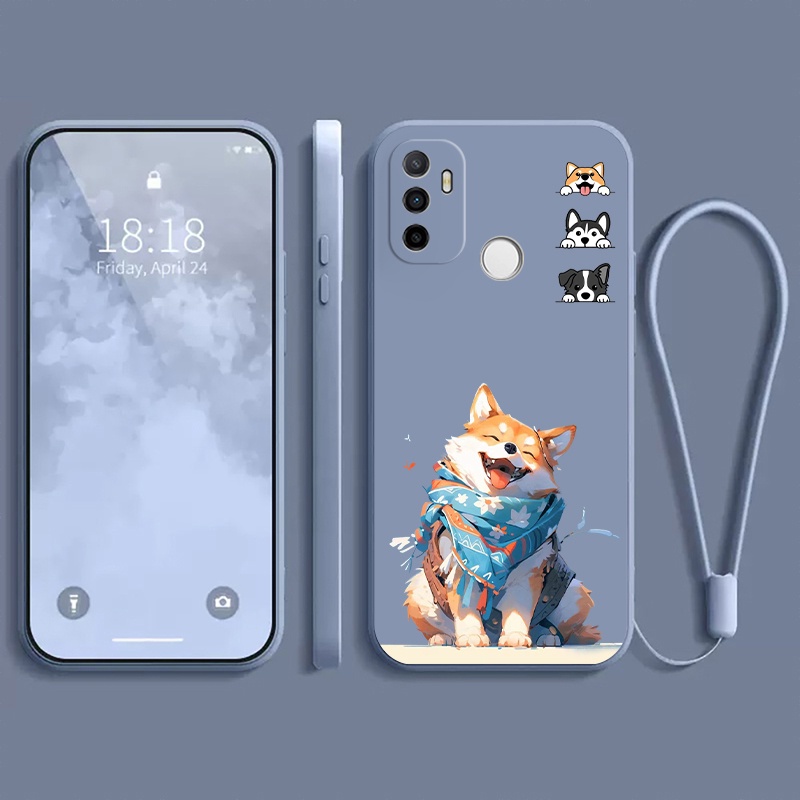 เคส OPPO A53 แฟชั่น เคส สุนัขน่ารัก น่ารัก Chaigou กันกระแทก ป้องกันกล้อง เคสโทรศัพท์ แบบนิ่ม