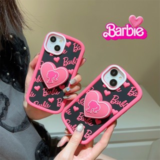 เคสโทรศัพท์มือถือซิลิโคน TPU แบบนิ่ม ลายการ์ตูนบาร์บี้ 3D มีป็อบอัพ สําหรับ iPhone 14 13 12 11 Pro Max 12Pro 13Pro 14Pro 12ProMax 13ProMax 14ProMax