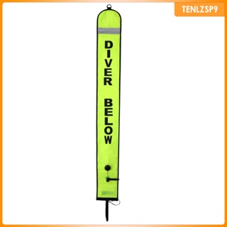[tenlzsp9] ทุ่นลอยน้ํา ท่อสัญญาณ SMB และเทปสะท้อนแสง ปลอดภัย สําหรับดําน้ําลึก 1.2 เมตร