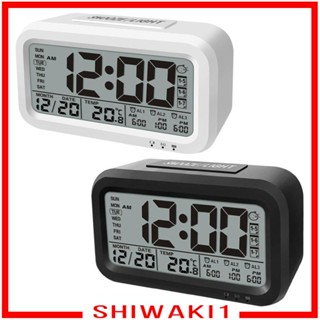 [Shiwaki1] นาฬิกาปลุกดิจิทัล หน้าจอ LCD จับเวลานอน สําหรับห้องนอน บ้าน สํานักงาน ผู้ใหญ่