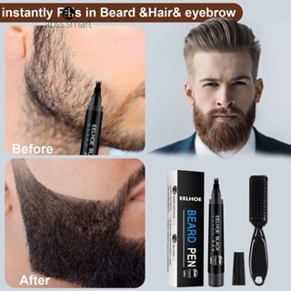 Eelhoe หนวดบรรจุชุดปากกากันน้ำหนวดปากกา Whisker Tracing ปากกากันน้ำและเหงื่อ Men Beard ปากกา Beard Filling ปากกา TECH3