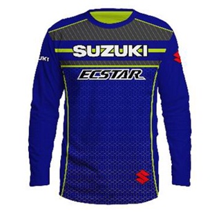 เสื้อยืดคอกลม แขนสั้น พิมพ์ลาย Suzuki Sublimation Baju Microfiber Jersi