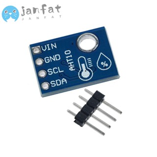 Janfat โมดูลเซนเซอร์วัดอุณหภูมิ และความชื้น 1.8-6.0V AHT10 ความแม่นยําสูง DIY 10 ชิ้น