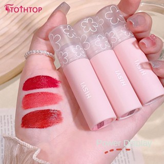 Hisyi Soft Velvet Lip Glaze Natural Matte Lip Tint Non-stick Cup High Pigment ลิปสติกนักเรียนราคาถูก Lip Gloss [TOP]