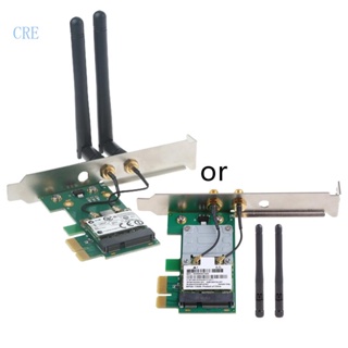 Cre อะแดปเตอร์การ์ด WiFi ไร้สาย PCIe 300Mbps Single Band 2 4G PCI-E