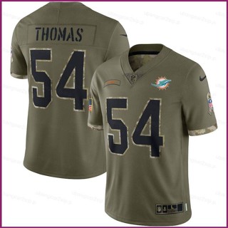 Yp2 เสื้อยืดลําลอง แขนสั้น คอกลม พิมพ์ลาย NFL Miami Dolphins Game Jersey Zach Thomas Salute To Service พลัสไซซ์ PY2 2022