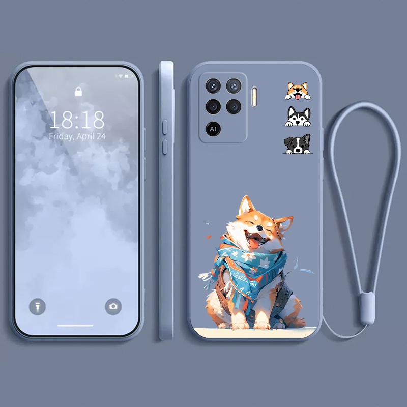 เคส OPPO A94 เคสโทรศัพท์มือถือแบบนิ่ม กันกระแทก กันรอยกล้อง ลายสุนัขน่ารัก แฟชั่น สําหรับ