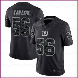 Yp2 NFL เสื้อกีฬาแขนสั้น ลายทีมชาติฟุตบอล New York Giants Taylor Black Retired Player RFLCTV พลัสไซซ์ PY2