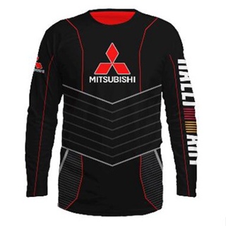 เสื้อยืดคอกลม แขนสั้น พิมพ์ลาย Mitsubishi Sublimation Baju Microfiber Jersi