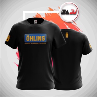 เสื้อกีฬาแขนสั้น คอกลม ผ้าไมโครไฟเบอร์ ลาย BAJU OHLINS