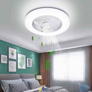 พัดลมเพดานโมเดิร์นพร้อมรีโมทคอนโทรลสำหรับบ้านพัดลม LED โคมไฟสำหรับ Home Living ตกแต่งเวลา 36 W MOLISA