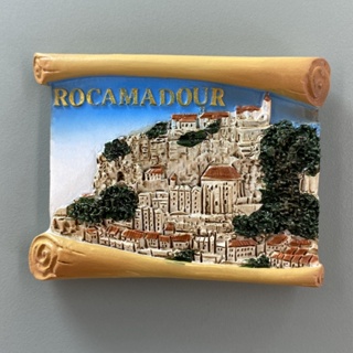 สติกเกอร์ ลาย The French Cliff Town of Roccamadur สําหรับตกแต่งบ้าน ตู้เย็น