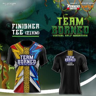 เสื้อยืดทีม Borneo Sublimation Baju ไมโครไฟเบอร์ Jersi Baju Jersey JomRun