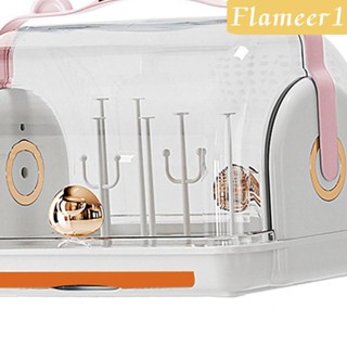 [flameer1] กล่องเก็บช้อนส้อม และที่ตากขวดนมเด็ก พร้อมฝาปิด อุปกรณ์เสริม สําหรับปั๊มนม