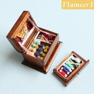 [flameer1] โมเดลกล่องเข็ม ขนาดเล็ก 1/12 แฮนด์เมด สําหรับตกแต่งบ้านตุ๊กตา