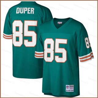 เสื้อกีฬาแขนสั้น ลายทีมชาติฟุตบอล NFL Miami Dolphins HQ1 1984 Mark Duper Aqua Retired Player พลัสไซซ์ QH1