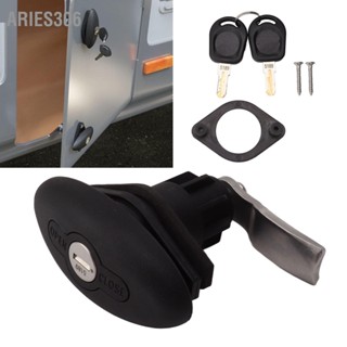 Aries306 32 มม.RV กล่องเครื่องมือล็อคสีดำกันน้ำกันกระแทก Superior Seal RV Cabin Lock สำหรับ เรือยอชท์ Trailer