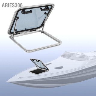 Aries306 เรือ Porthole หน้าต่าง L460mm H460mm กระจกนิรภัยกันน้ำ Push Out Hatch Portlight สำหรับ RV Yacht