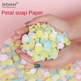 JULYSTAR Home Travel ซักมือแบบใช้แล้วทิ้งชิ้นนักเรียน Mini Fairy Petal Hand Wash ชิ้นสบู่ทำความสะอาดชิ้น