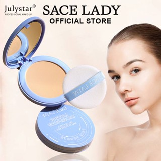 JULYSTAR Sace Lady Oil Control Powder Spf 28 Pa+++ แป้งขนาดกะทัดรัด 12hr Oil Control Matte Refined Pores