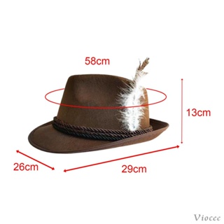 [Viocee] หมวกแจ๊ส หมวกปานามา หมวก Fedora แบบดั้งเดิม สําหรับเดินทาง ขี่จักรยาน