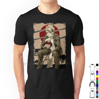 ใหม่ เสื้อยืด ผ้าฝ้าย 100% พิมพ์ลาย Terunori Kuga Food Wars Shokugeki No Soma สไตล์เรโทร สําหรับผู้ชาย