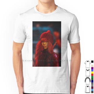 ใหม่ เสื้อยืด ผ้าฝ้าย 100% พิมพ์ลายการ์ตูน Sci Fi Portraits สีแดง สําหรับผู้ชาย