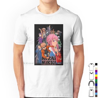 เสื้อยืด พิมพ์ลาย Mirai Nikki-Poster แฟชั่นสําหรับผู้ชาย