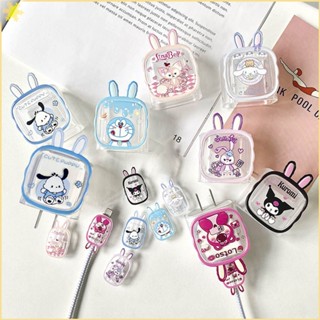 [LBE] Sanrio Bite Data Cable Case Mymelody Cinnamorollการ์ตูนUsb Data Cable CaseสำหรับIphone 12/13/14