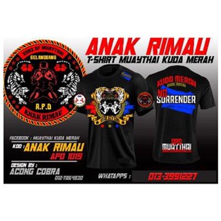 Gayong - เสื้อยืด ลายนักสู้ NAGAEMAS MUAYTHAI KUDA MERAH