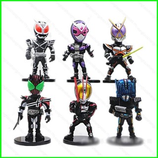 Yts โมเดลฟิกเกอร์ Kamen Rider Mask Rider 555 Zi-O Kaixa Decade Faiz Diend ของเล่น สําหรับเด็ก ของขวัญ 6 ชิ้น MY3