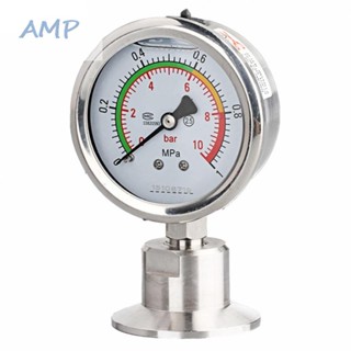 ⚡NEW 8⚡Pressure Gauge 60MM Clamp Type OD Tri Clamp Membrane SS304 0.1MPa~6MPa Beverage