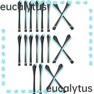 Eucalytus1 ชุดขาแว่นตา ซิลิโคน สีดํา สีฟ้าอ่อน 10 คู่