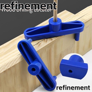 Refinement จิ๊กเจาะรูไม้ พลาสติก แบบพกพา 92 มม. สีฟ้า สําหรับงานไม้ DIY