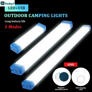 หลอด LED ยาว Night Light แม่เหล็ก 17 ซม.32 ซม.52 ซม.USB ชาร์จไฟฉุกเฉินกลางแจ้งแบบพกพายาวแถบไฟฉุกเฉิน heby1