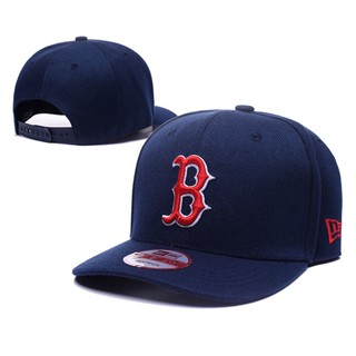 หมวกเบสบอล ผ้าฝ้าย ปักลาย Boston Red Sox Snapback MLB สามารถปรับได้ สําหรับผู้ชาย และผู้หญิง