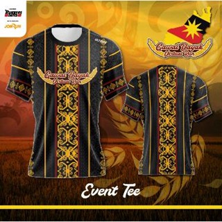 เสื้อยืด GAWAI DAYAK Sublimation / Baju Microfiber Jersi / Jersey Sublimation / JomRun