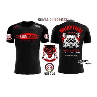 Gayong - เสื้อยืด ลายนักสู้ NAGAEMAS MUAYTHAI KUDA MERAH