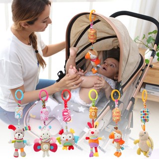 【Free Goods Store】Baby Sensory Hanging Rattles Soft Learning Toy Plush Animals Stroller Infant Car Bed Crib with Teether for Bebe Babies Toddlers