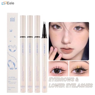 XIXI Cat Claw Eyebrow Pen ใต้ขนตาปากกา Super Fine Fine ทนทาน Eyebrow ปากกาเครื่องสำอาง ↑Eele