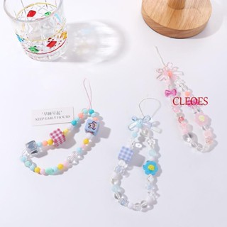 Cleoes สายคล้องโทรศัพท์มือถือ ป้องกันการสูญหาย สีหวาน สําหรับผู้หญิง