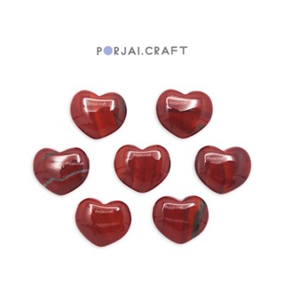 Red Jasper Heart Beads ลูกปัดหัวใจเรดแจสเปอร์ 16mm