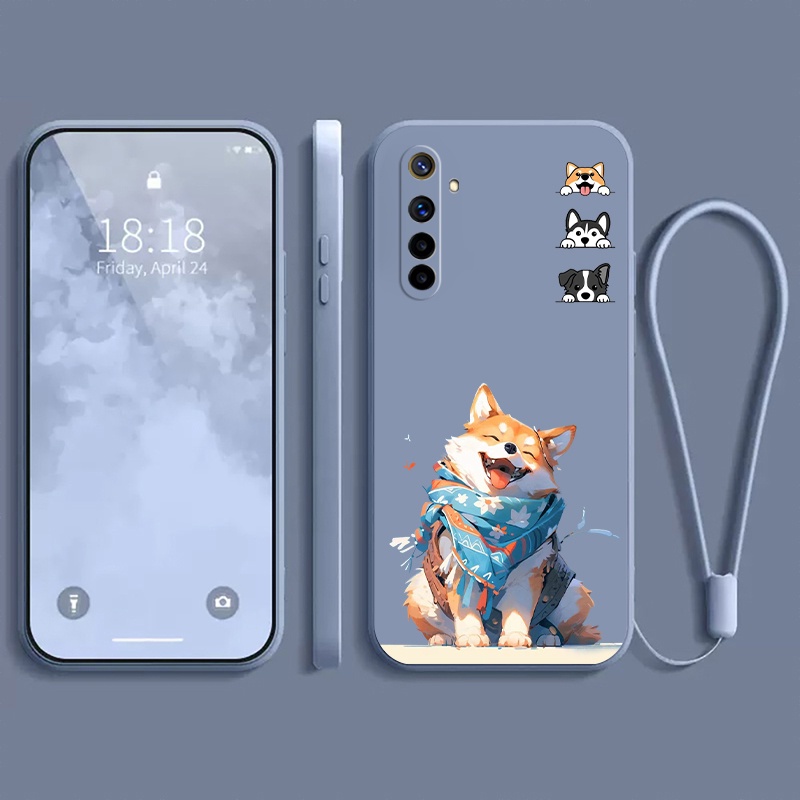 เคส REALME 6 Narzo 6 PRO เคสโทรศัพท์มือถือแบบนิ่ม กันกระแทก กันรอยกล้อง ลายสุนัขน่ารัก แฟชั่น สําหรับ